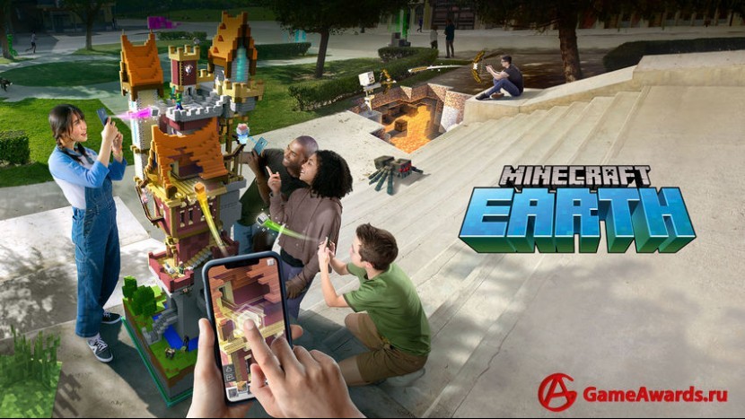 На конференции WWDC от Apple показали демо-версию Minecraft Earth