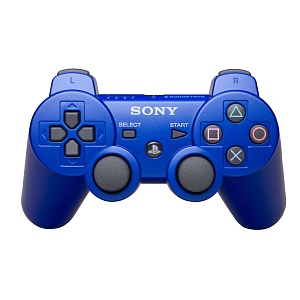 купить PS 3 Геймпад беспроводной Sony Dual Shock Blue (Не оригинал)