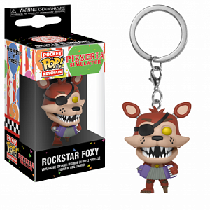 купить Брелок Funko Pocket POP! Keychain: FNAF:Pizza Sim: Rockstar Foxy 32154-PDQ