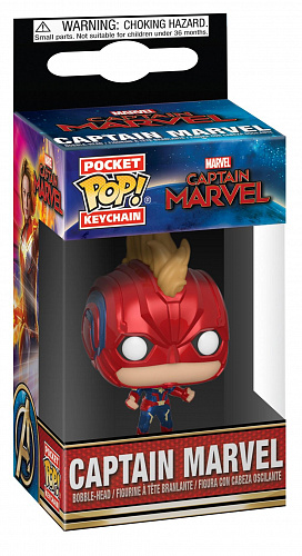 купить Брелок Funko POP Marvel – Captain Marvel: Captain Marvel (with Helmet)