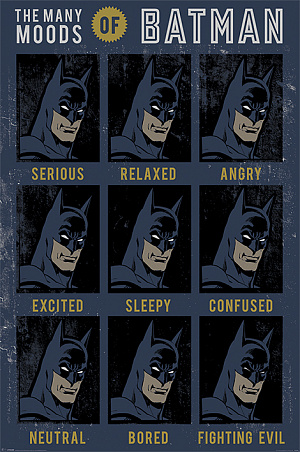 купить Постер Maxi Pyramid – DC Originals (The Many Moods Of Batman) (61 x 91 см)