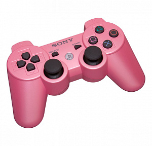 купить Геймпад беспроводной Sony DualShock для PS3 (розовый) (Не оригинал)