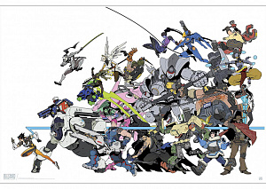 купить Постер ABYstyle: OVERWATCH: All Characters: Poster (91.5x61) ABYDCO444