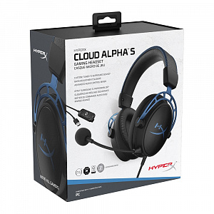 купить Игровая гарнитура HyperX Cloud – Alpha S (чёрно-синяя) (HX-HSCAS-BL/WW)