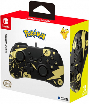 купить Геймпад Horipad Mini (Pikachu Black & Gold) для консоли Nintendo Switch (NSW-289U)