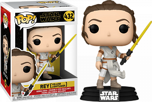 купить Фигурка Funko POP Star Wars Ep. 9 – Rey w/ Yellow Saber (51482)