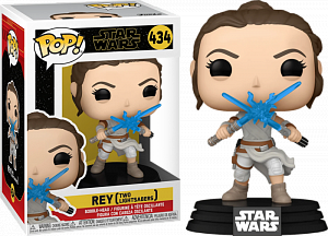 купить Фигурка Funko POP Star Wars Ep. 9 – Rey w/2 Light Sabers (51484)