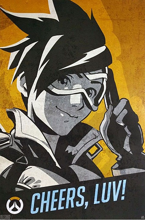 купить Постер ABYstyle Overwatch – Tracer Cheers Luv Poster (91.5x61) (ABYDCO443)