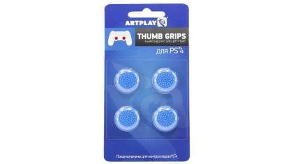 Купить Накладки Artplays Thumb Grips защитные на джойстики геймпада (4 шт, синие) (PS4)