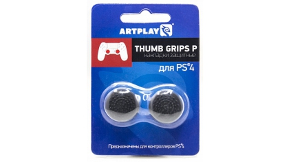 Купить PS 4 Накладки Artplays Thumb Grips защитные на джойстики геймпада (2 шт) 14мм выпуклые черные