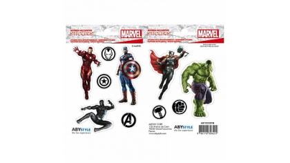 Купить Наклейки ABYstyle Marvel Avengers X5 Stickers – 16x11cm / 2 sheets (ABYDCO417)