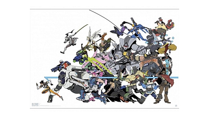 Купить Постер ABYstyle: OVERWATCH: All Characters: Poster (91.5x61) ABYDCO444