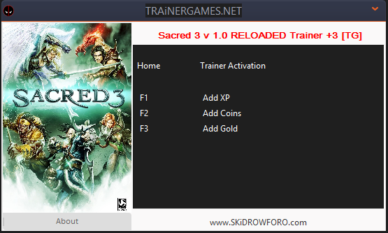 скачать Sacred 3: Трейнер/Trainer (+3) [1.0]