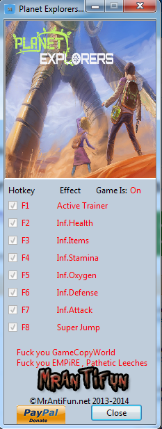 скачать Planet Explorers: Трейнер/Trainer (+7) [0.83] 