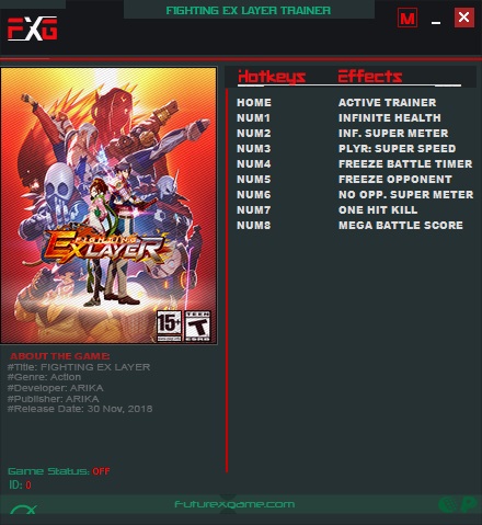 скачать Fighting EX Layer: Трейнер/Trainer (+8) [v1.1.1]