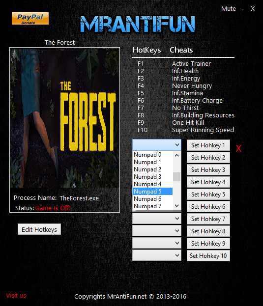 скачать The Forest: Трейнер/Trainer (+10) [Build 3496148]