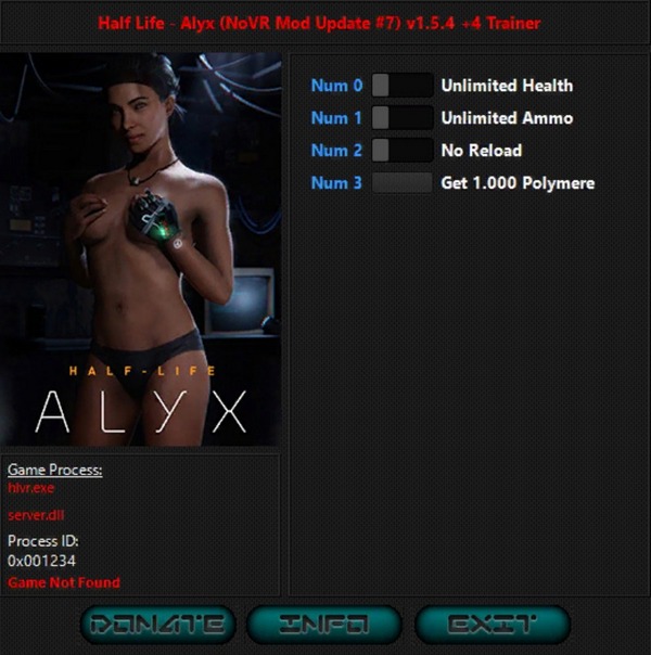 скачать Half-Life: Alyx +4 трейнер v1.5.4 {iNvIcTUs oRCuS / HoG}