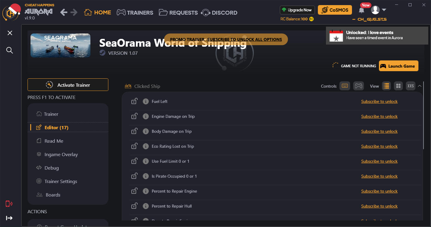 скачать SeaOrama: World of Shipping +18 трейнер {CheatHappens.com}