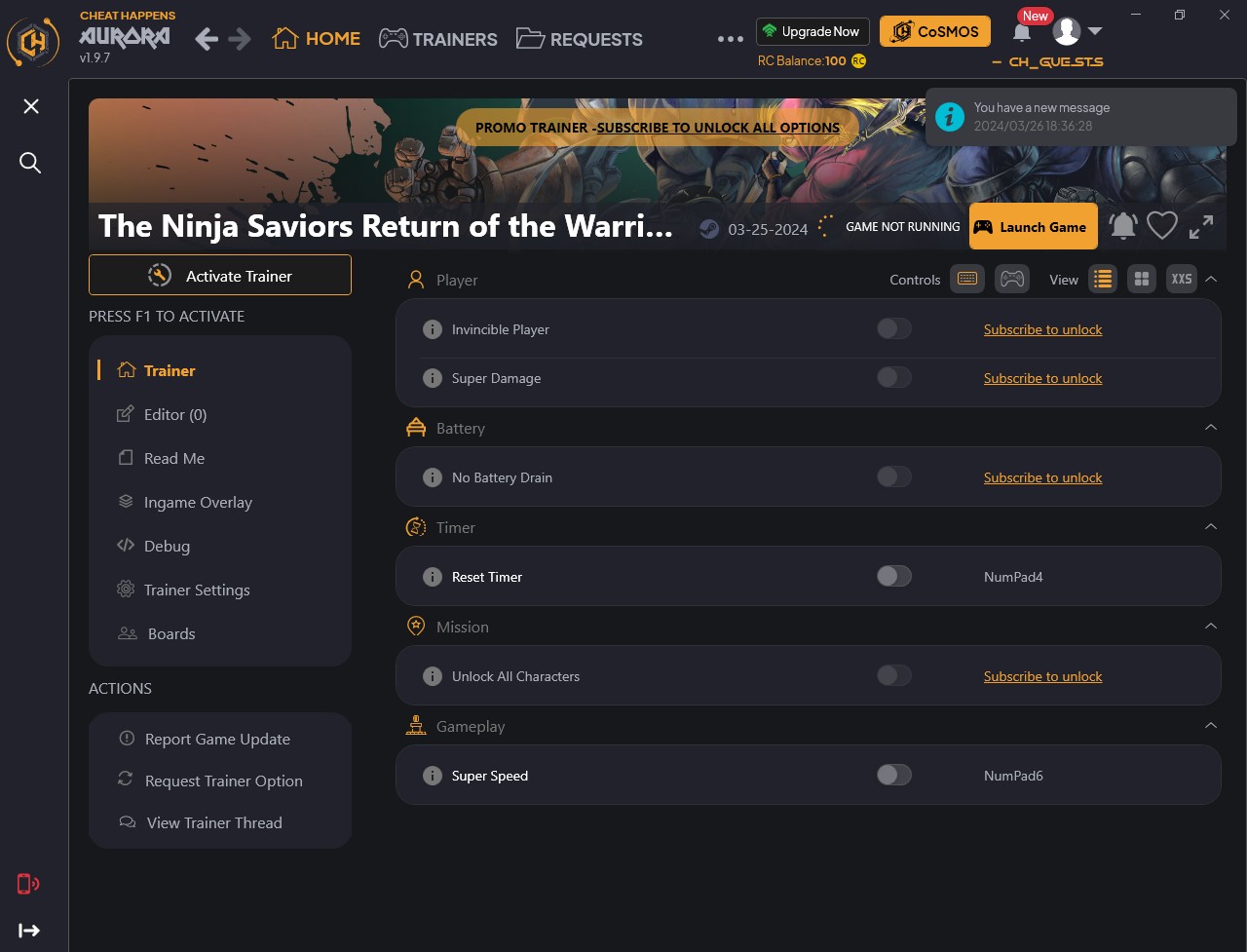 скачать The Ninja Saviors: Return of the Warriors +6 трейнер {CheatHappens.com}