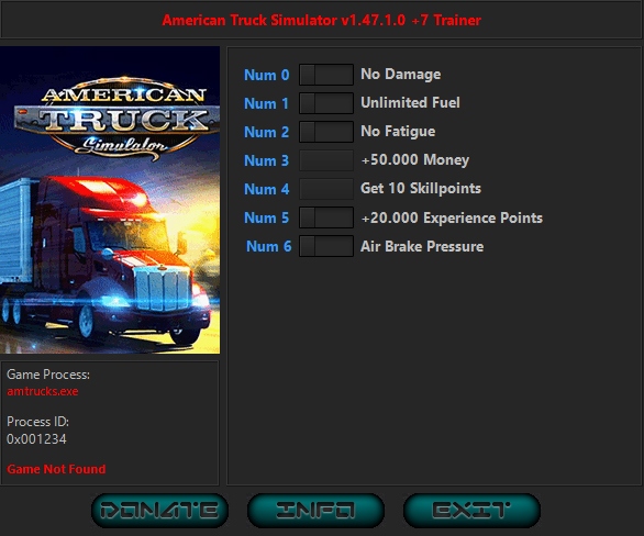 скачать American Truck Simulator: +7 трейнер v1.50.1.14 {iNvIcTUs oRCuS / HoG}