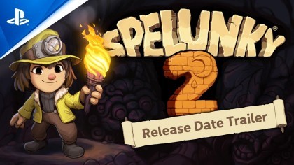 Трейлеры - Spelunky 2 - трейлер с датой выхода релиза